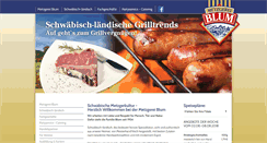 Desktop Screenshot of metzgerei-blum.de